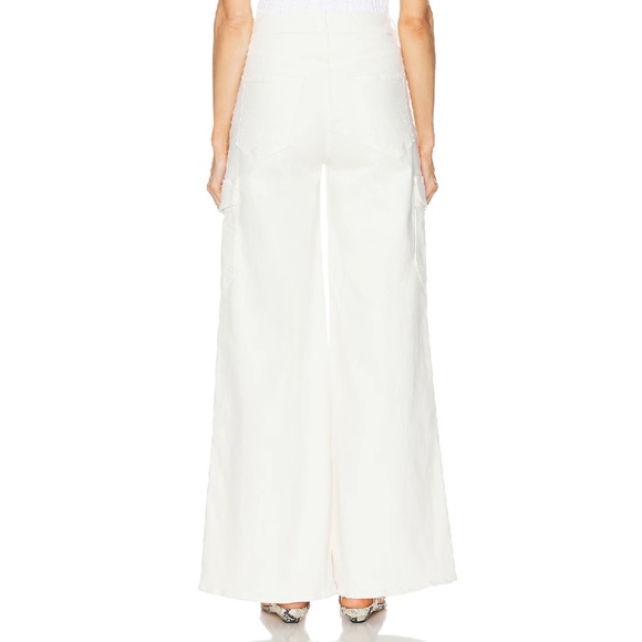 ✨ NWT Mother Undercover Cargo Sneak Jeans | Cream Puffs | Size 26 ✨ - Picture 3 of 11